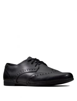 CLARKS Shoes Kids' Leather Lace Up Brogues (Kid Size 13-2.5)