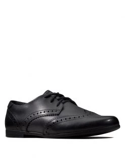 CLARKS Kids' Leather Lace School Shoes (Youth Size 3-9)