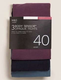 M&S Collection 3pk 40 Denier Body Sensor™ Tights -Outlet The Tidy Tots Store SD 02 T60 2208 OI X EC 0