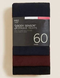 M&S Collection 3pk 60 Denier Body Sensor™ Tights -Outlet The Tidy Tots Store SD 02 T60 2209 B6 X EC 0