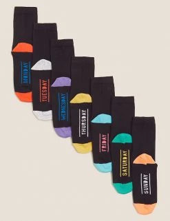 M&S Collection 7pk School Days Of The Week Socks