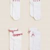 M&S Collection Socks & Tights 4pk Cotton Rich School Socks -Outlet The Tidy Tots Store SD 04 T64 2062S B4 X EC 0