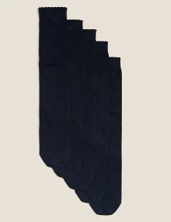 M&S Collection Socks & Tights 5pk Of Knee High Socks -Outlet The Tidy Tots Store SD 04 T64 8021A F0 X EC 0