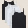 M&S Collection Underwear 5 Pack Cotton Camisoles (2-16 Yrs) -Outlet The Tidy Tots Store SD 04 T71 1203V Y4 X EC 0
