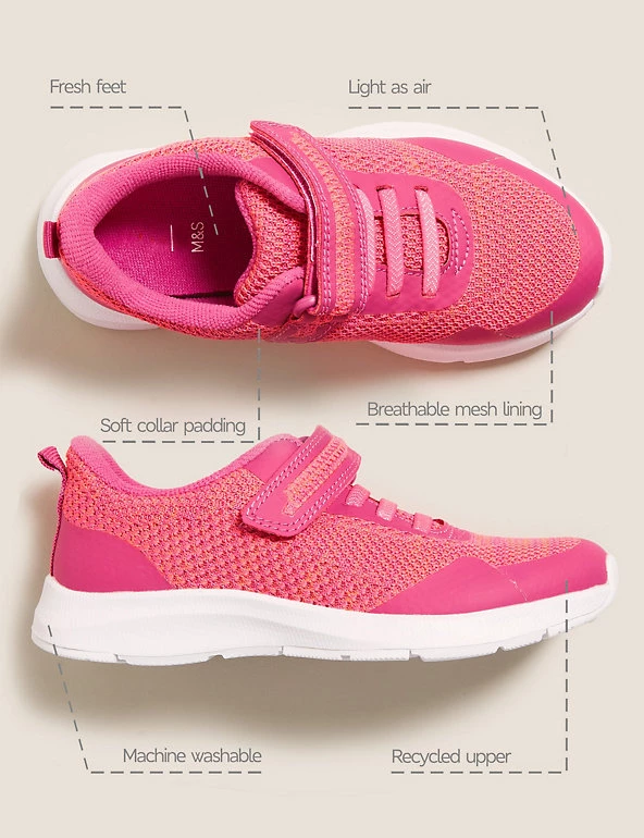 Light As Air™ Footwear Kids' Freshfeet™ Riptape Trainers (5 Small - 3 Large) 4 Light As Air™ Footwear Kids' Freshfeet™ Riptape Trainers (5 Small - 3 Large) - Image 2