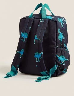 M&S Collection Accessories Kids’ Dinosaur Water Repellent Nursery Backpack -Outlet The Tidy Tots Store SD 04 T72 6053J F0 X EC 1