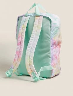 M&S Collection Accessories Kids' Water Repellent Marble Print School Backpack -Outlet The Tidy Tots Store SD 04 T72 6131B ZZ X EC 1