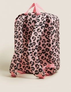 M&S Collection Accessories Kids' Water Repellent Leopard School Backpack -Outlet The Tidy Tots Store SD 04 T72 6134B A0 X EC 1