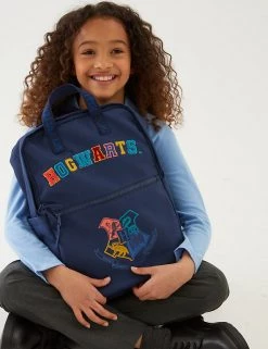 M&S Collection Accessories Kids' Harry Potter Water Repellent School Backpack -Outlet The Tidy Tots Store SD 04 T72 6135B F0 X EC 4