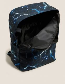 M&S Collection Accessories Kids' Water Repellent Lightning Backpack -Outlet The Tidy Tots Store SD 04 T72 6136F Y0 X EC 3