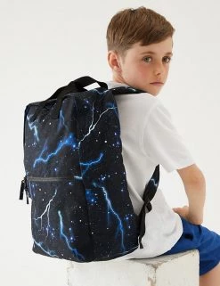M&S Collection Accessories Kids' Water Repellent Lightning Backpack -Outlet The Tidy Tots Store SD 04 T72 6136F Y0 X EC 4