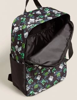 M&S Collection Accessories Kids’ Minecraft™ Water Repellent School Backpack -Outlet The Tidy Tots Store SD 04 T72 6137F Y0 X EC 3