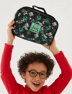 M&S Collection Lunchboxes Kids' Minecraft™ Lunch Box -Outlet The Tidy Tots Store SD 04 T72 7025F Y0 X EC 1
