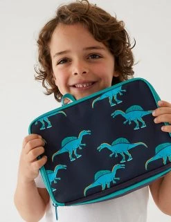 M&S Collection Lunchboxes Kids' Dinosaur Print Lunch Box -Outlet The Tidy Tots Store SD 04 T72 7026J F0 X EC 1