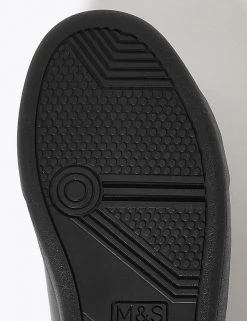 M&S Collection Footwear Kids' Leather Freshfeet™ Trainers (13 Small - 9 Large) -Outlet The Tidy Tots Store SD 04 T72 8464B Y0 X EC 3