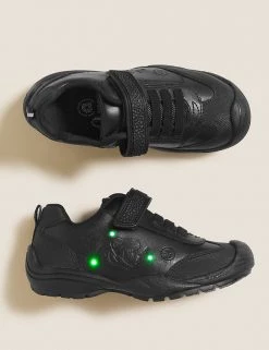 M&S Collection Kids' Leather Light Up Dino School Shoes (8 Small - 1 Large) 11 M&S Collection Kids' Leather Light Up Dino School Shoes (8 Small - 1 Large) -Outlet The Tidy Tots Store SD 04 T72 8548B Y0 X EC 1