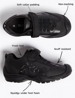 M&S Collection Kids' Leather Light Up Dino School Shoes (8 Small - 1 Large) 15 M&S Collection Kids' Leather Light Up Dino School Shoes (8 Small - 1 Large) -Outlet The Tidy Tots Store SD 04 T72 8548B Y0 X EC 9