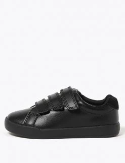 M&S Collection Footwear Kids' Leather Freshfeet™ Trainers (8 Small - 1 Large) -Outlet The Tidy Tots Store SD 04 T72 8553B Y0 X EC 1
