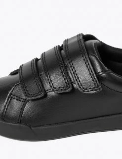 M&S Collection Footwear Kids' Leather Freshfeet™ Trainers (8 Small - 1 Large) -Outlet The Tidy Tots Store SD 04 T72 8553B Y0 X EC 2