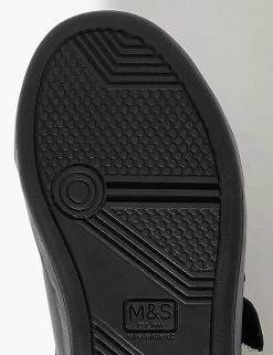 M&S Collection Footwear Kids' Leather Freshfeet™ Trainers (8 Small - 1 Large) -Outlet The Tidy Tots Store SD 04 T72 8553B Y0 X EC 3