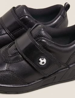M&S Collection Kids' Leather Riptape Football School Shoes (8 Small - 1 Large) -Outlet The Tidy Tots Store SD 04 T72 8556B Y0 X EC 2