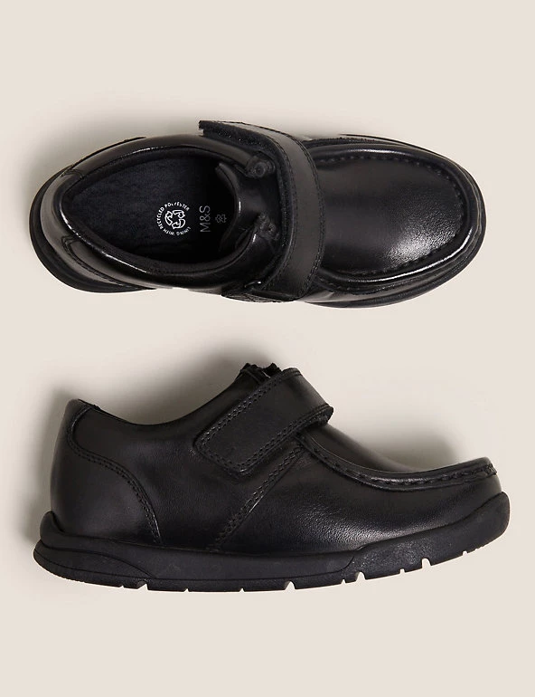 Kids' Leather Riptape School Shoes (8 Small - 1 Large) 5 Kids' Leather Riptape School Shoes (8 Small - 1 Large) - Image 3