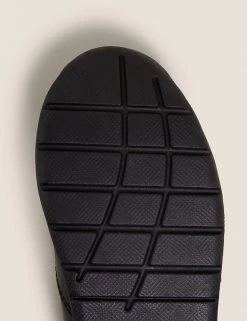 M&S Collection Footwear Kids' Leather Light Up Riptape School Shoes (8 Small - 1 Large) -Outlet The Tidy Tots Store SD 04 T72 8595B Y0 X EC 3