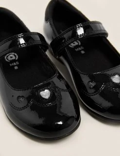 M&S Collection Kids' Leather Riptape School Shoes (8 Small - 1 Large) -Outlet The Tidy Tots Store SD 04 T72 8665B Y0 X EC 2