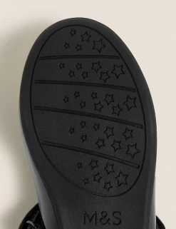 M&S Collection Kids' Leather Riptape School Shoes (8 Small - 1 Large) -Outlet The Tidy Tots Store SD 04 T72 8665B Y0 X EC 3