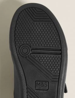 M&S Collection Kids' Leather Riptape School Shoes (8 Small-1 Large) -Outlet The Tidy Tots Store SD 04 T72 8685B Y0 X EC 3