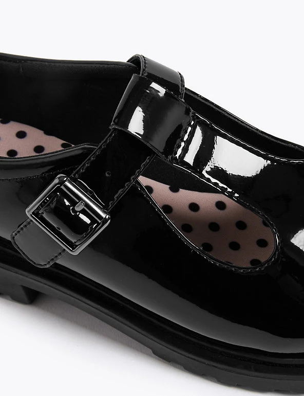 M&S Collection Kids’ Leather T-Bar School Shoes (13 Small - 7 Large) 6 M&S Collection Kids’ Leather T-Bar School Shoes (13 Small - 7 Large) - Image 4