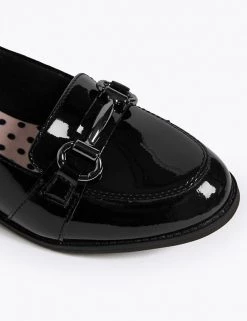 M&S Collection Shoes Kids Patent Leather Slip On Loafers (13 Small - 7 Large) -Outlet The Tidy Tots Store SD 04 T72 8751B Y0 X EC 2