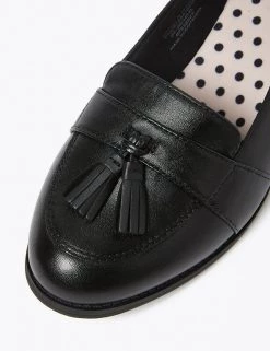 M&S Collection Shoes Kids' Leather Freshfeet™ Loafers (13 Small - 7 Large) -Outlet The Tidy Tots Store SD 04 T72 8755B Y0 X EC 2