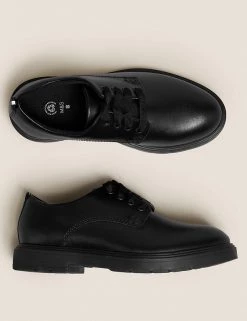 M&S Collection Kid’s Leather Freshfeet™ School Shoes (13 Small - 9 Large) -Outlet The Tidy Tots Store SD 04 T72 8769B Y0 X EC 1