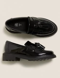 M&S Collection Kids' Leather Slip-on School Shoes (13 Small - 7 Large) -Outlet The Tidy Tots Store SD 04 T72 8772B Y0 X EC 1