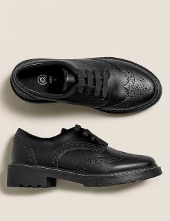 M&S Collection Kids' Leather Freshfeet™ School Shoes (13 Small -7 Large) -Outlet The Tidy Tots Store SD 04 T72 8787B Y0 X EC 1
