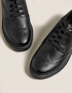 M&S Collection Kids' Leather Freshfeet™ School Shoes (13 Small -7 Large) -Outlet The Tidy Tots Store SD 04 T72 8787B Y0 X EC 2