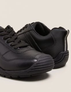 M&S Collection Kids' Leather Freshfeet™ Lace School Shoes (13 Small - 9 Large) -Outlet The Tidy Tots Store SD 04 T72 8800B Y0 X EC 2