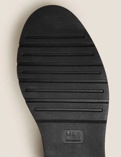 M&S Collection Kids' Leather Riptape School Shoes (13 Small-9 Large) -Outlet The Tidy Tots Store SD 04 T72 8802B Y0 X EC 3