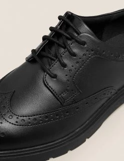 M&S Collection Kids' Leather Freshfeet™ School Shoes (13 Small - 9 Large) -Outlet The Tidy Tots Store SD 04 T72 8803B Y0 X EC 2