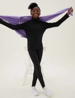 M&S Collection 5pk Cotton Rich Leggings With Stretch (6-16 Yrs)