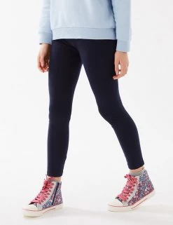 M&S Collection Cotton Rich Leggings With Stretch (2-16 Yrs) -Outlet The Tidy Tots Store SD 04 T74 3199V F0 X EC 2