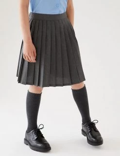 M&S Collection Skirts Girls' Easy Dressing Pull On School Skirt (2-16 Yrs) -Outlet The Tidy Tots Store SD 04 T76 0113 T0 X EC 1