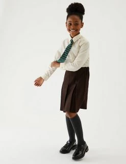 M&S Collection Skirts Girls' Permanent Pleats School Skirt (2-16 Yrs) -Outlet The Tidy Tots Store SD 04 T76 0132 N0 X EC 0