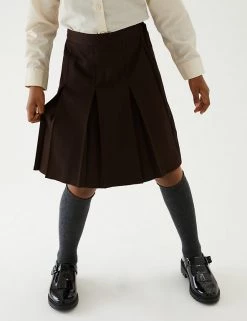 M&S Collection Skirts Girls' Permanent Pleats School Skirt (2-16 Yrs) -Outlet The Tidy Tots Store SD 04 T76 0132 N0 X EC 1