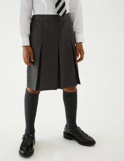 M&S Collection Skirts Girls' Permanent Pleats School Skirt (2-16 Yrs) -Outlet The Tidy Tots Store SD 04 T76 0132 T0 X EC 1