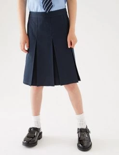 M&S Collection Skirts Girls' Slim Fit Permanent Pleats School Skirt (2-18 Yrs) -Outlet The Tidy Tots Store SD 04 T76 0137 F0 X EC 1