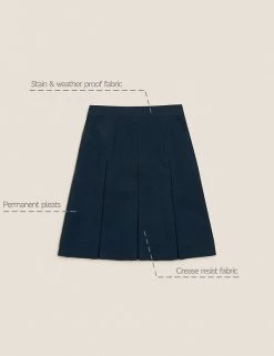 M&S Collection Skirts Girls' Slim Fit Permanent Pleats School Skirt (2-18 Yrs) -Outlet The Tidy Tots Store SD 04 T76 0137 F0 X EC 90
