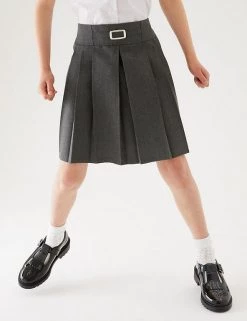 M&S Collection Skirts Girls' Permanent Pleats School Skirt (2-16 Yrs) -Outlet The Tidy Tots Store SD 04 T76 0177 T0 X EC 1