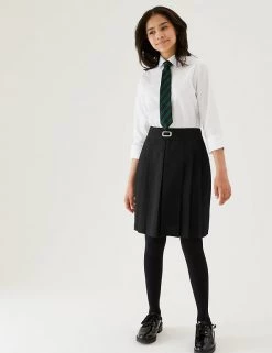 M&S Collection Skirts Girls' Permanent Pleats School Skirt (2-16 Yrs) -Outlet The Tidy Tots Store SD 04 T76 0177 Y0 X EC 0